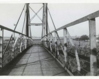 Suspension bridge Woolston Eyes picture taken by Sybil Hogg